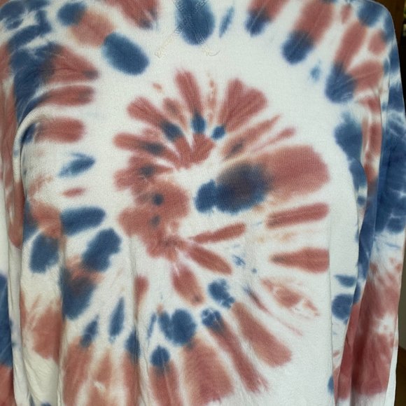C&C California Tie Dye Faded Red Blue Surf Cali Hippie Crewneck Sweatshirt-S - Picture 6 of 15